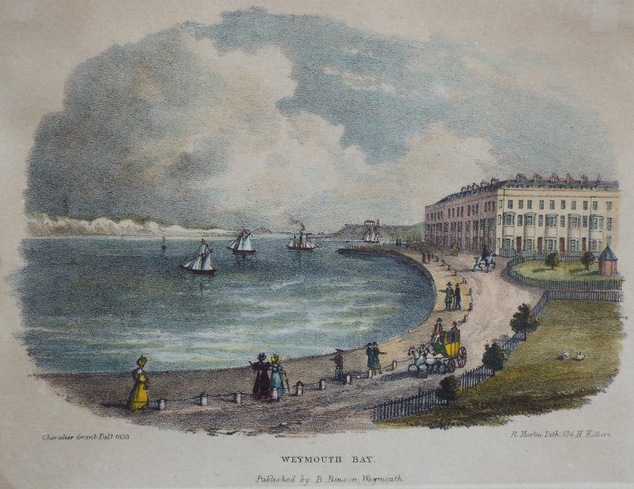 Lithograph - Weymouth Bay